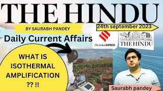 The Hindu  Editorial & News Analysis II 24th September 2023 IIDaily current affairs IISaurabh Pandey