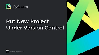 How to put a project under version control in PyCharm