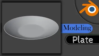 Let's Modeling ❝ PLATE ❞ in Blender 3.1 ➤ Real-Time 3D Beginners Tutorial .