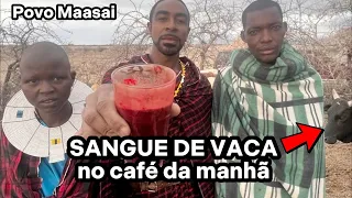 Tomando o CAFÉ DA MANHÃ mais ASSUSTADOR com o povo Maasai | Tanzânia