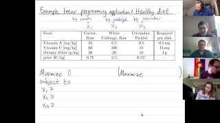 Linear Programming 4: Example application - Healthy diet