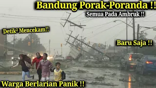 NGERI...!! JAWA BARAT AMBRUK PARAH! DETIK² BADAI DAHSYAT & HUJAN ES BANDUNG HARI INI! WARGA HISTERIS