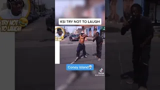 KSI reacts to Coney Island 😂 #shorts