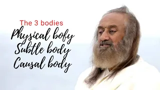 The 3 bodies, Physical, subtle & causal body. @Gurudev