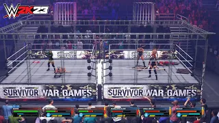 WWE 2K23: 30+ Minutes Of WAR GAMES Gameplay (WWE 2K23 Gameplay)