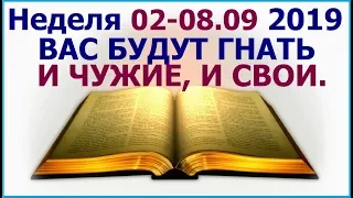 Неделя 2-8 сентября 2019 г.: том, как переносить тяжёлые испытания