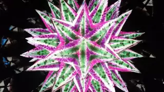 Kathleen Hunt's "Small Starburst-Red" kaleidoscope