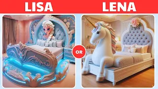 Lisa or Lena 👑🦄 | Elsa Frozen or Unicorn | #lisaorlena #lisaandlena #lisa #lena