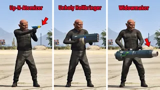 GTA 5 Online: UP-N-ATOMIZER, UNHOLY HELLBRINGER & WIDOWMAKER Customization & Test