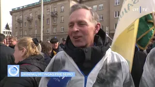 Prie Seimo į protesto akciją susirinkę ūkininkai: nebenorime šiuolaikinės baudžiavos