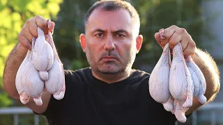 MAN'S RECIPE. FRYING RAM'S TESTICLES.