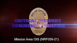 Mission Area OIS 10/24/21 (NRF059-21)