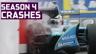 Crash Compilation! All The Big Spills In Season 4 | ABB FIA Formula E Championship