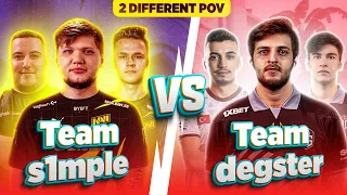 THE BEST AWPERS FACE OFF IN FPL! Team s1mple vs Team degster - 2 Different POV - Mirage  | CSGO