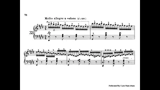 Czerny 40 / Czerny Etude Op 299 No 33 School of Velocity / Piano Sheet Music / Advanced Piano