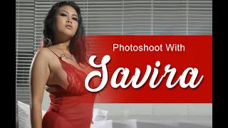 Photoshoot with SAVIRA | model cantik lingeri merah siEMBEM yang ulala baget... RE-UP