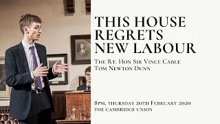 Freddie Poser | This House Regrets New Labour | Cambridge Union (7/8)