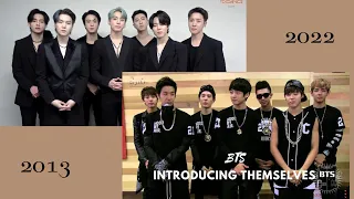 BTS introducing themselves (2013 to 2022) | Yoonieboss #Bts #bts0t7 #btsarmy