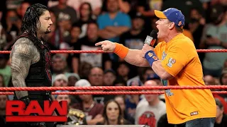 Watch the uncut war of words between John Cena and Roman Reigns: Raw, Aug. 28, 2017