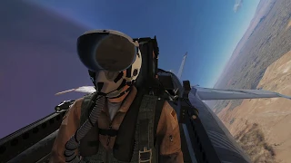 DCS: F/A-18C Testing Camera angles during a Demo flight