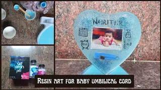 DIY Resin Photo Frame ||Preserve your baby umbilical cord and pregnancy memories ||#resinart #resin