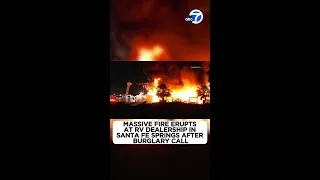 Massive fire causes $1.5M in damage at Santa Fe Springs RV dealership