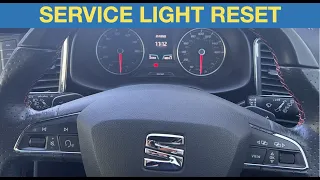 How to reset service INSPECTION and OIL CHANGE DUE light Seat Ateca