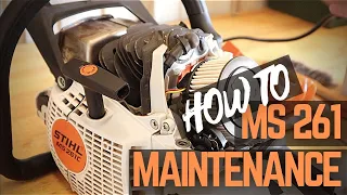 Chainsaw Maintenance (Stihl MS 261 Routine Maintenance)