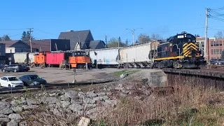 Arcade & Attica Railroad with Ex D&H RS3M #114  4/25/24