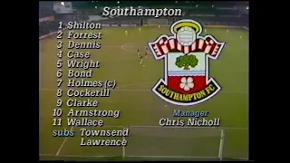 1986/87 - Southampton v Liverpool (League Cup Semi Final 1st Leg - 11.2.87)