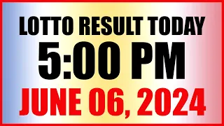 Lotto Result Today 5pm June 6, 2024 Swertres Ez2 Pcso