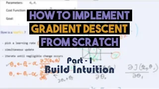 How to Implement Gradient Descent | Part - 1