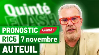 Pronostic PMU Quinté Flash Turf - Auteuil (R1C5 du 7 novembre 2021)