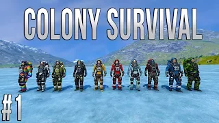 Space Engineers - Colony Survival - Ep #1 - CHAOS!