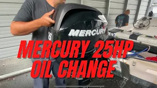 MERCURY OUTBOARD OIL CHANGE