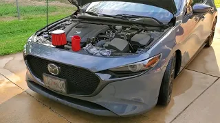 2019 Mazda 3 gets Corksport High Flow intake and the car comes alive. Simple install for big sound