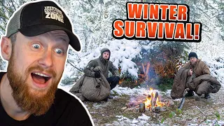 SURVIVAL CHALLENGE bei -5°C! - Naturensöhne gehen mit 5 Gegenständen in den Schnee | Fritz Meinecke