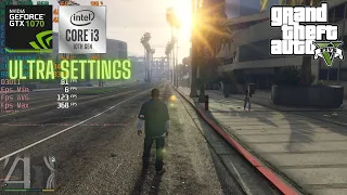 GTX 1070 + i3 10105F - GTA 5 On Ultra Settings [Benchmark] - 2024