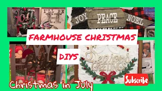 🎄FARMHOUSE CHRISTMAS DIYS~XMAS IN JULY 2023 @hometoinspirediyanddecor