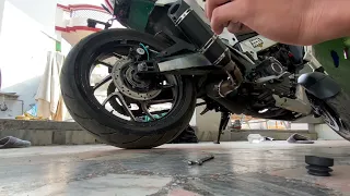 Dominar rear brake issue (solved),👺Free of cost💲😼,must try 100% result guaranteed #dominarbrake