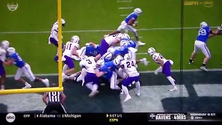 Air Force RB Emanuel Michel scores 2nd 1 yard TD run vs. James Madison in Armed Forces Bowl