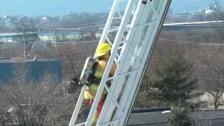 Dramatic 109-Foot Aerial Climb -- Chattanooga Fire Academy 2012 -- PT 3