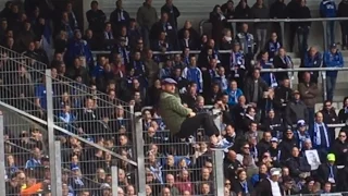 "MÖRDER" RUFE IM DERBY - CHEMIE HALLE - 1.FC MAGDEBURG - 29.4.17 -