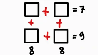 Ein kleines Mathe-Rätsel (Kannst du die Quadrate ausfüllen?) Mathematische Rätsel mit Lösung