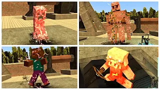 NEW TORTURES and TRAPS FOR MINECRAFT MOBS in Garry's Mod!