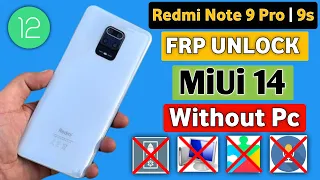 Redmi Note 9s Frp Bypass | Miui 14 Frp Bypass | Redmi Note 9 Pro Frp Bypass | New Trick 2024