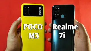 Poco M3 vs Realme 7i Speed Test & Camera Comparison |