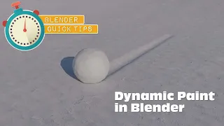 The Dynamic Paint effect in Blender