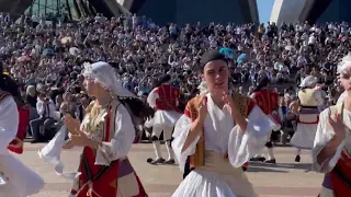 Greek Independence Day celebrated at the Sydney Opera House in Australia