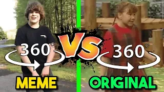 360 VR One Two Buckle My Shoe Meme Vs Original | Side by Side Comparison